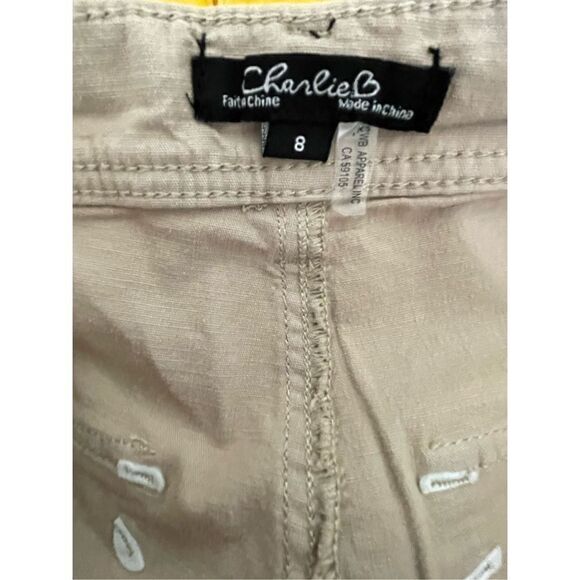 Tan Utility Capri Pants Size 8 NWT - Picture 7 of 8